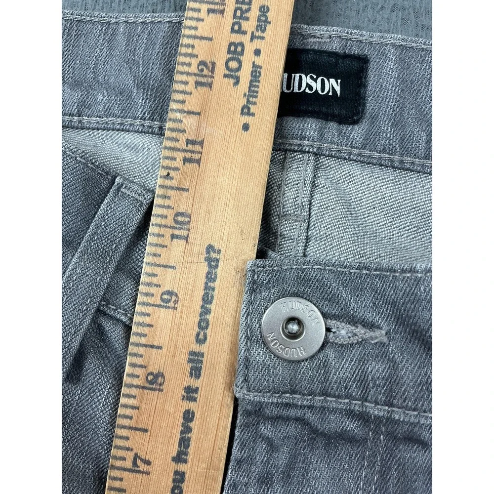 Hudson Jeans Mens 33x32 Gray Byron Five Pocket Straight Stretch Denim Mexico